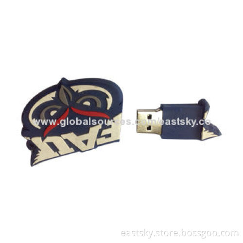 Customized Hawk-shaped Thumb Drive, Made of Soft PVC Material, OEM Orders are WelcomeNew